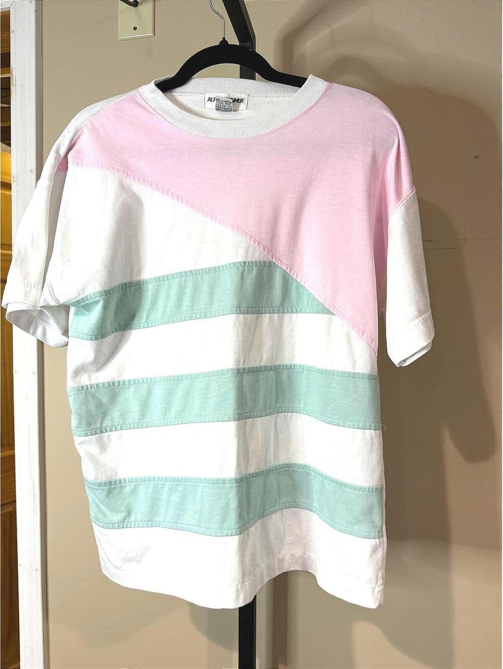 Alfred Dunner Women's Short Sleeve Colorblock T-Shirt Small